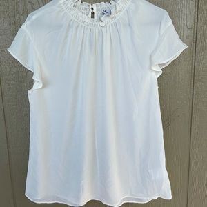 Express mock neck dress shirt